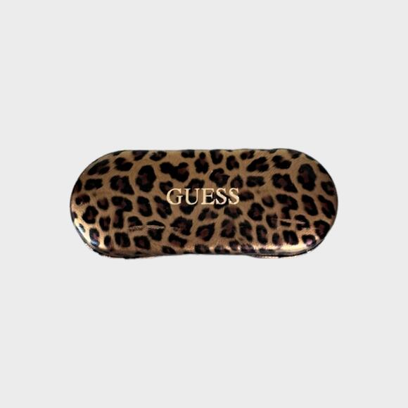 GUESS Hard Leopard Print Glasses Case - Picture 2 of 6